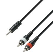 Adapterkabel Mini-Klinke 3,5mm (3pol) [m] --> 2x Cinch [m] (AK-MIJ3M-RCAM+M)