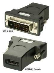 Adapterstecker DVI [m] --> HDMI TypA [f] (AV-DVIM-HDMIF)
