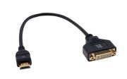Adapterkabel HDMI TypA [m] --> DVI [f]  0,3m (AV-HDMIM-DVIF-00)