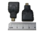 Adapterstecker micro-HDMI TypD [m] --> HDMI TypA [f] (AV-DHDMIM-HDMIF)