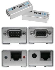VGA LR Extender Set Gefen  incl. 70m CAT5-Leitung, bis 1080p und 1920x1200 (GC-VGA-CAT-070TE)